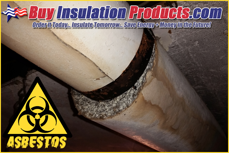 Asbestos Pipe Insulation Prior to Encapsulation