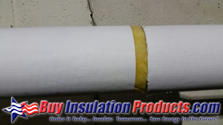 Unsealed Pipe Insulation with Lap Tape
