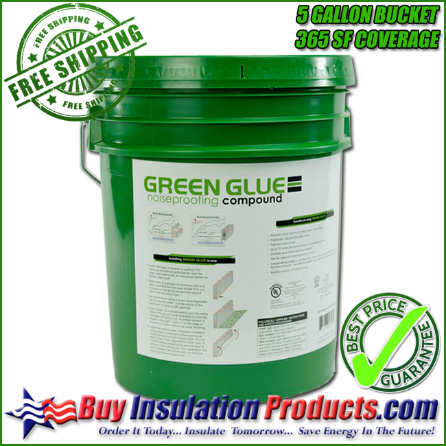 Green Glue Noiseproofing Compound in 5 Gallon Buckets/Pails