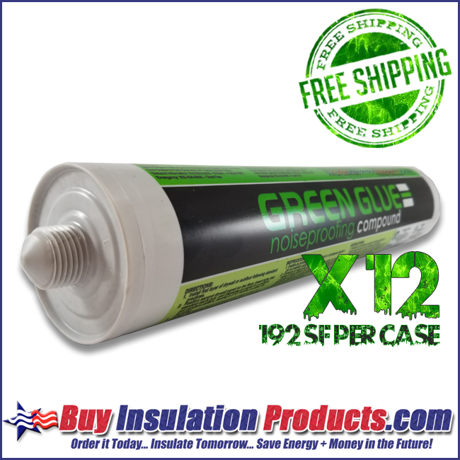 Green Glue Noiseproofing Compound in 29 ounce Tubes 192sf per Case