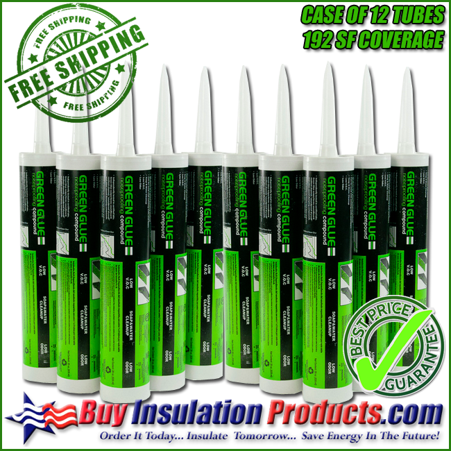 Green Glue Noiseproofing Compound Case of 12 Tubes