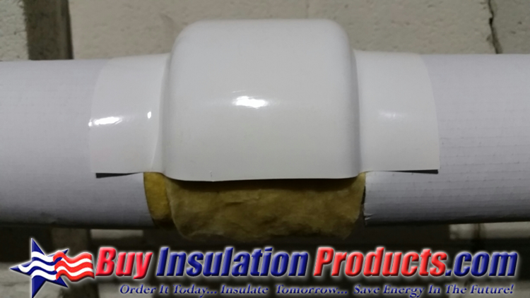 PVC Union Cover Installed over Fiberglass Wrap