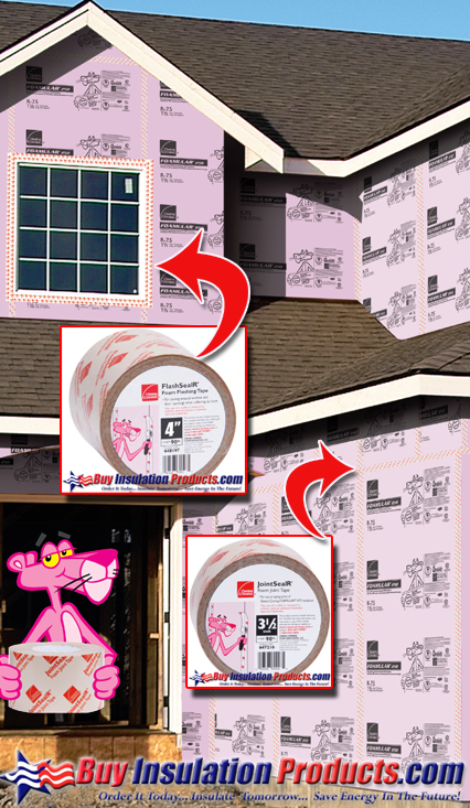 Owens Corning Foamular Tape Offering both JointSealR and FlashSealR