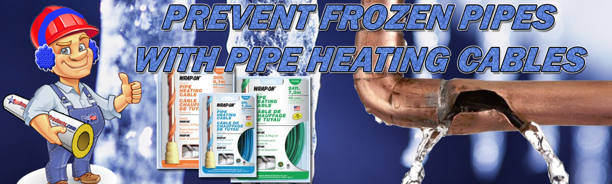 Prevent Frozen Pipes with Pipe Heating Cables